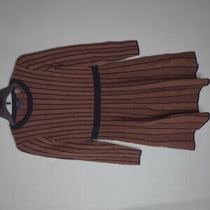 NWT T Tahari Women's Burnt Cognac Dress Size Small